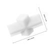 KICHOUSE PTFE Magnetic Stir Bars for Laboratory and University Use, White view 2
