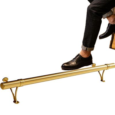18.5 ft/564 cm Stainless Steel Bar Foot Rail for Outdoor Use