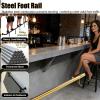 18.5 ft/564 cm Stainless Steel Bar Foot Rail for Outdoor Use view 3