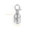 Rope Hooks with Hook, 6-Piece Zinc Alloy Set, Silver view 2