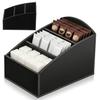 HINTRMENT Acrylic Coffee Holder, 2-Piece Set with 3 Compartments for Coffee Stations view 1