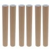 NULYLU Kraft Paper Shipping Tubes with Plastic Caps, 6-Pack view 1