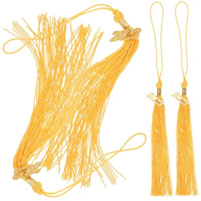 MAJORMENCH 4-Pack Doctor Graduation Cap Tassel Gold 40cm with Year Tag