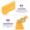 MAJORMENCH 4-Pack Doctor Graduation Cap Tassel Gold 40cm with Year Tag view 3