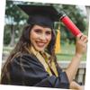 MAJORMENCH 4-Pack Doctor Graduation Cap Tassel Gold 40cm with Year Tag view 4