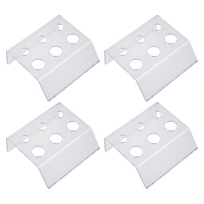 MAJORMENCH Acrylic Pigment Cup Holder with Unique Arc Design - 4 Pieces