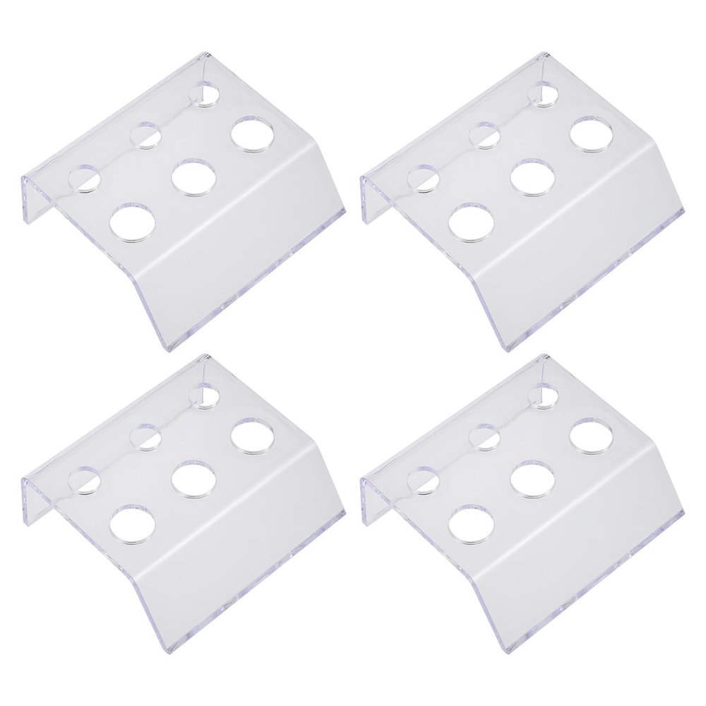 MAJORMENCH Acrylic Pigment Cup Holder with Unique Arc Design - 4 Pieces