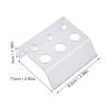 MAJORMENCH Acrylic Pigment Cup Holder with Unique Arc Design - 4 Pieces view 2