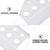 MAJORMENCH Acrylic Pigment Cup Holder with Unique Arc Design - 4 Pieces view 3