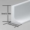 Foldable Silicone Shower Threshold Water Dam, Gray, 1.5 m/59 in view 2