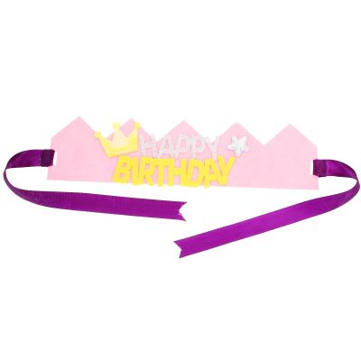 MAGICLULU Pink Birthday Crown