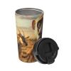Monkeys in Sunlight Insulated Coffee Tumbler with Lid, Leakproof Stainless Steel Travel Mug view 2