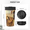 Monkeys in Sunlight Insulated Coffee Tumbler with Lid, Leakproof Stainless Steel Travel Mug view 4