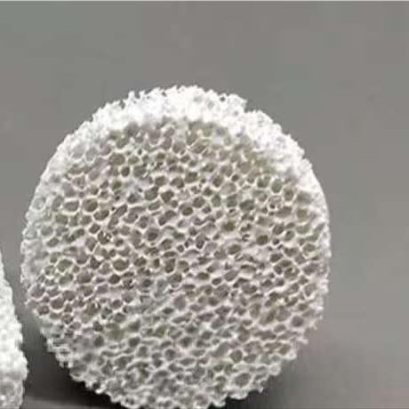 High-Temperature-Resistant Porous Aluminum Oxide Foam Ceramic Casting Filter, 8–60 PPI, 80–90% Porosity, 1 Piece (100 × 22 mm)
