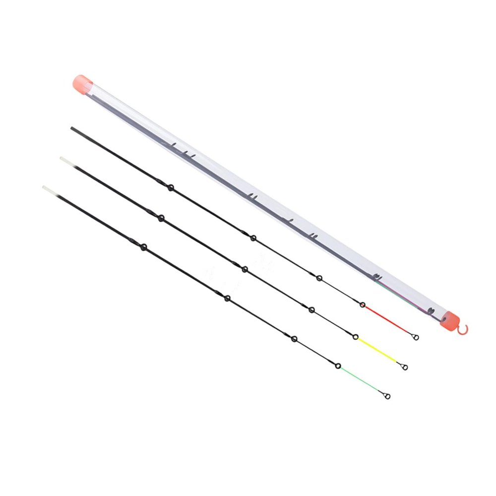 Okiyakusama 3-Piece Feeder Fishing Rod Replacement Accessory, Carbon Fiber and Fiberglass with Sturdy Guide Ring for Carp Fishing, Bridge Fishing, Recreational Anglers, Outdoor, 356