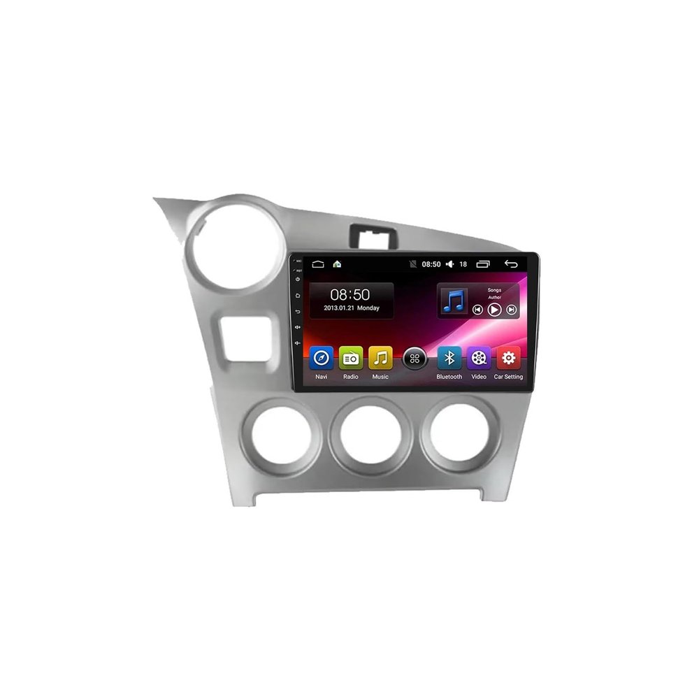 2-DIN Touchscreen Stereo for Toyota Matris 2009–2014, Bluetooth, FM, Mirror Link, USB, AUX, Wi-Fi, 4GB+64GB