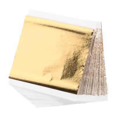 Apausvcm 100 Sheets Imitation Gold Leaf