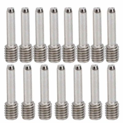 MIGHTY SCAPERS 15-Piece M3/M4 Hex Socket Headless Screw Set for 1/10 RC Crawler Cars, Silver (M4 x 15.4 mm)