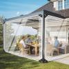 Transparent Tarp with Grommets, 1.7 x 3 m, PVC/PE Waterproof Cover for Camping, Outdoor, and Garden view 2