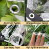 Transparent Tarp with Grommets, 1.7 x 3 m, PVC/PE Waterproof Cover for Camping, Outdoor, and Garden view 3