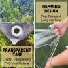 Transparent Tarp with Grommets, 1.7 x 3 m, PVC/PE Waterproof Cover for Camping, Outdoor, and Garden view 4