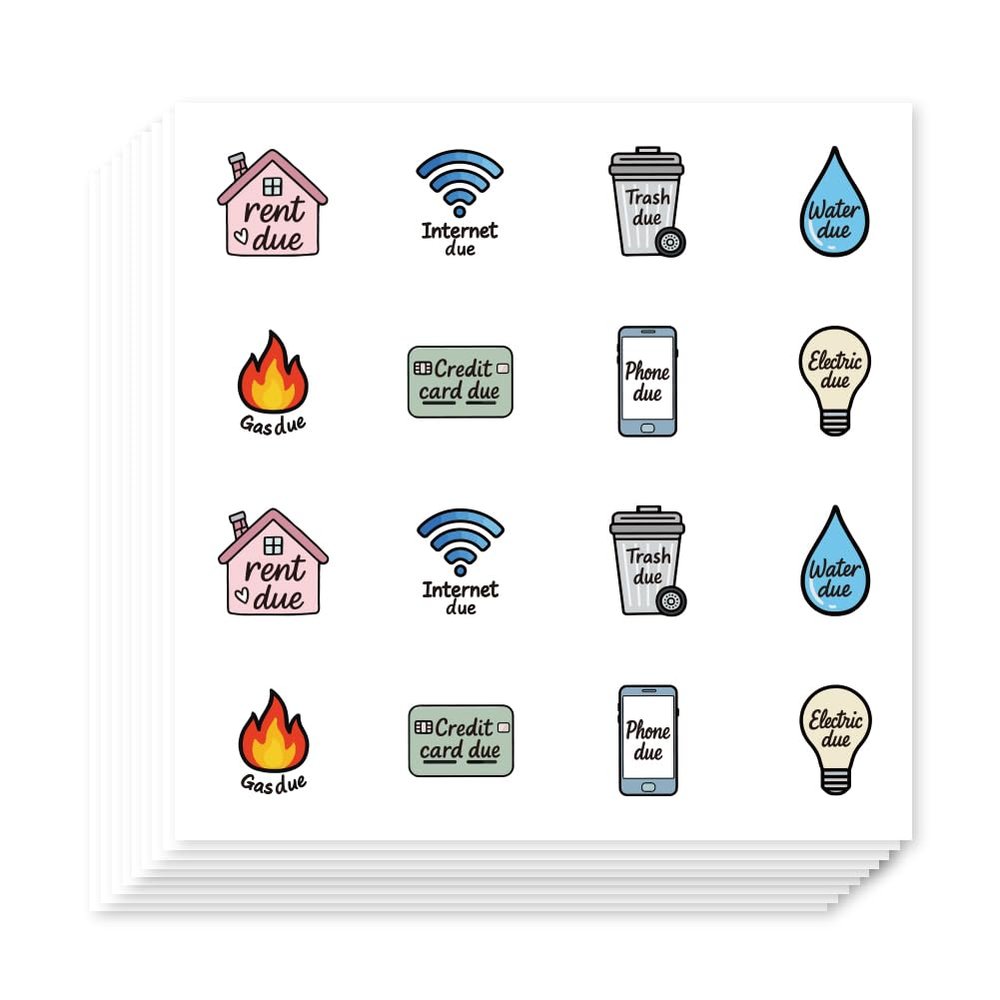 AHANDMAKER 320 Self-Adhesive Planner Stickers