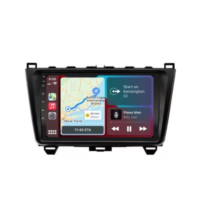 2-DIN Car Multimedia Player for Mazda 6 2008–2015 with Bluetooth, FM Radio, MirrorLink, USB, AUX, TPMS and Steering-Wheel Controls, 8-Core, 8GB+256GB