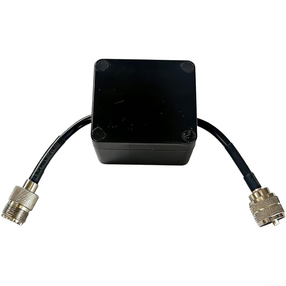 Vilgftyiet 1.830 MHz EM25 Magnetic Toroidal Choke Coil with Housing, 1:1 Current Balun for HF Radio