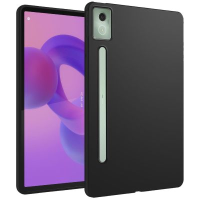 QJONSIU Case Compatible with Lenovo Tab K11 11 2024, Shockproof Slim Soft TPU Cover, Anti-Slip, Black