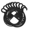 MAGICLULU 10-Pack Plastic Hangers with Scarf Holder and Rotating Mechanism view 1