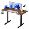 Relaxdays Electric Height-Adjustable Desk, Brown-Black view 1