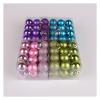 Glitter Christmas Ornaments for Trees, Red, 4 cm view 4