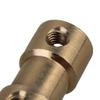 MTADSBKFP Rigid Screw Coupling, Brass Shaft Coupling for Motor Gearboxes, Gold-Tone, 26 mm, with Wrench (2 pcs, 2 mm/2 mm) view 3