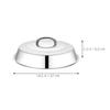 HYTROVE Stainless Steel Steak Dome Cover with Handle, Raised Shape for Grilling view 2
