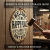 Welcome to My Happy Place Metal Sign - 20x20cm Round Vintage view 4