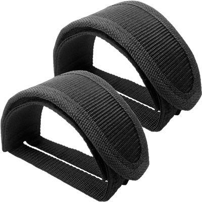 2-Piece Universal Bicycle Pedal Straps, Non-Slip and Adjustable