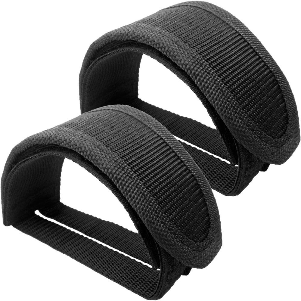 2-Piece Universal Bicycle Pedal Straps, Non-Slip and Adjustable