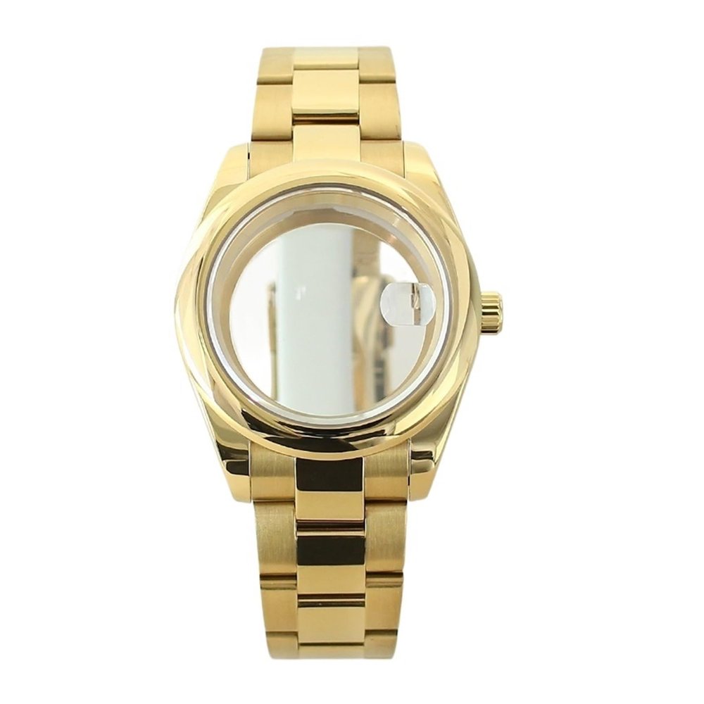 Gladiaond 36 mm Round Watch Case with Sapphire Crystal and Oyster Bracelet