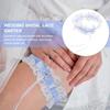 MAJORMENCH Elegant Lace Bridal Garter view 4
