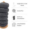 100% Baby Alpaca Yarn Set, 2 x 50 g (112 m) 4-Ply, Anthracite, DK view 3