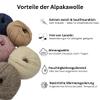 100% Baby Alpaca Yarn Set, 2 x 50 g (112 m) 4-Ply, Anthracite, DK view 4