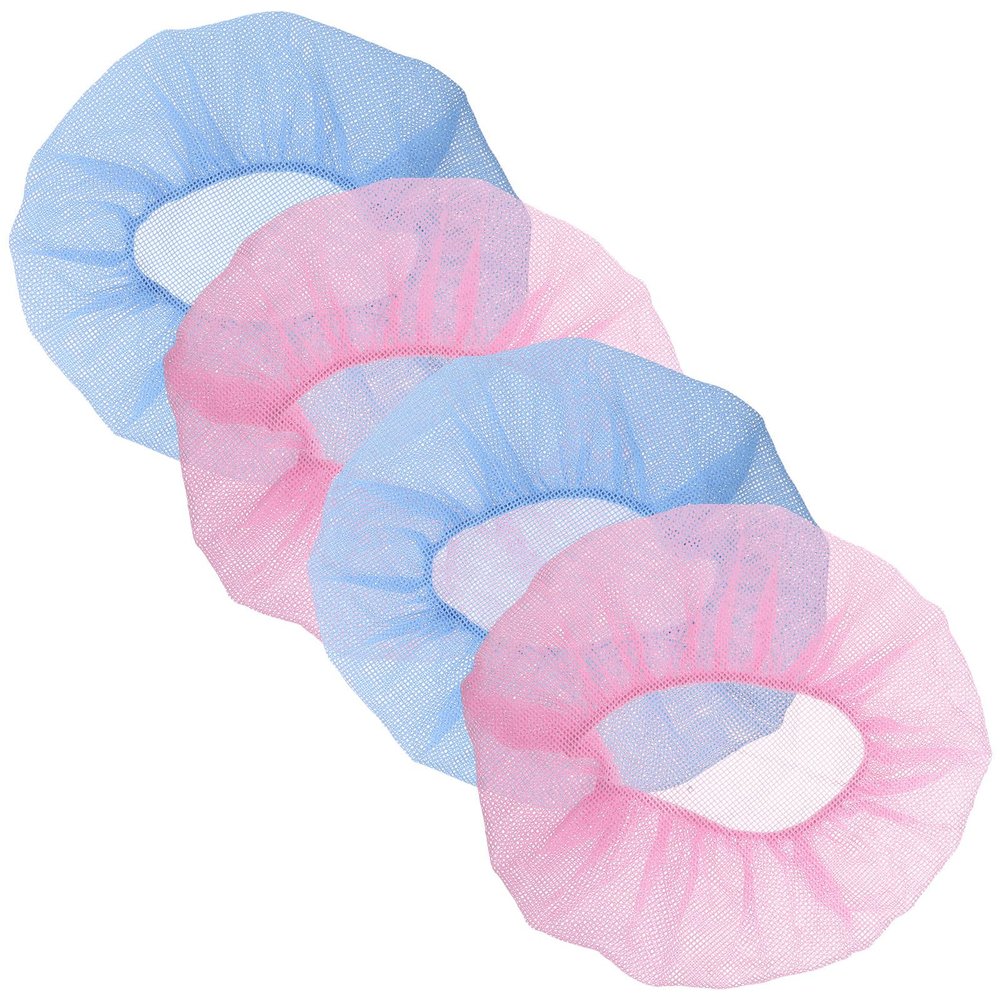 DOITOOL 4-Pack Polyester and Cotton Chef Hair Nets, Breathable and Comfortable, for Men and Women