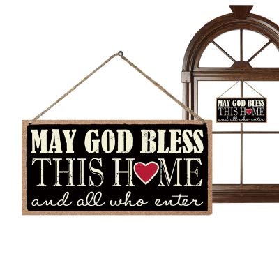Wooden Door Signs - Warm Welcome Decor