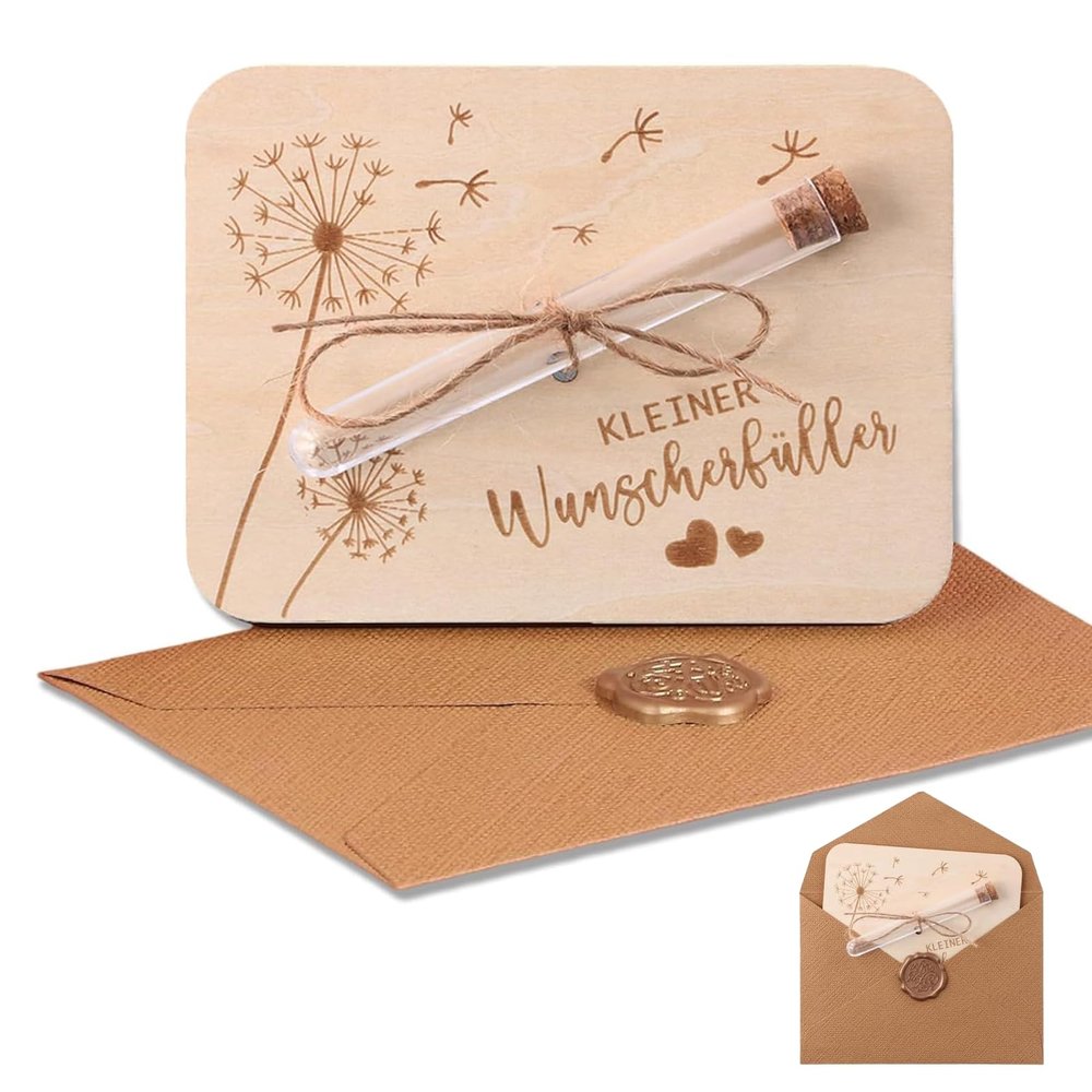 Nurila Wooden Birthday Money Gift Packaging