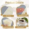 6 Sheets Alphabet Stickers Gold, Mini 3D Stickers view 3