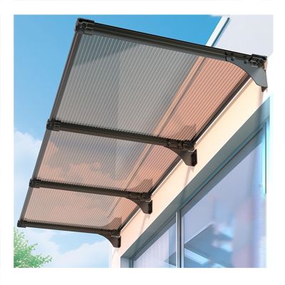 YPIOUREN Door Canopy, Awning and Sunshade for Rain, Snow and Sun, 120 x 180 cm