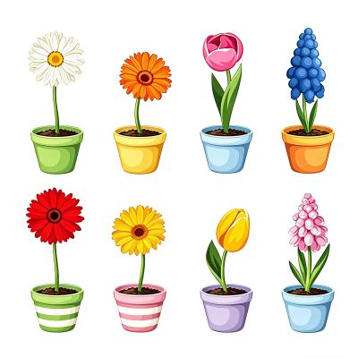 Flower Window Stickers - 2 Sheets