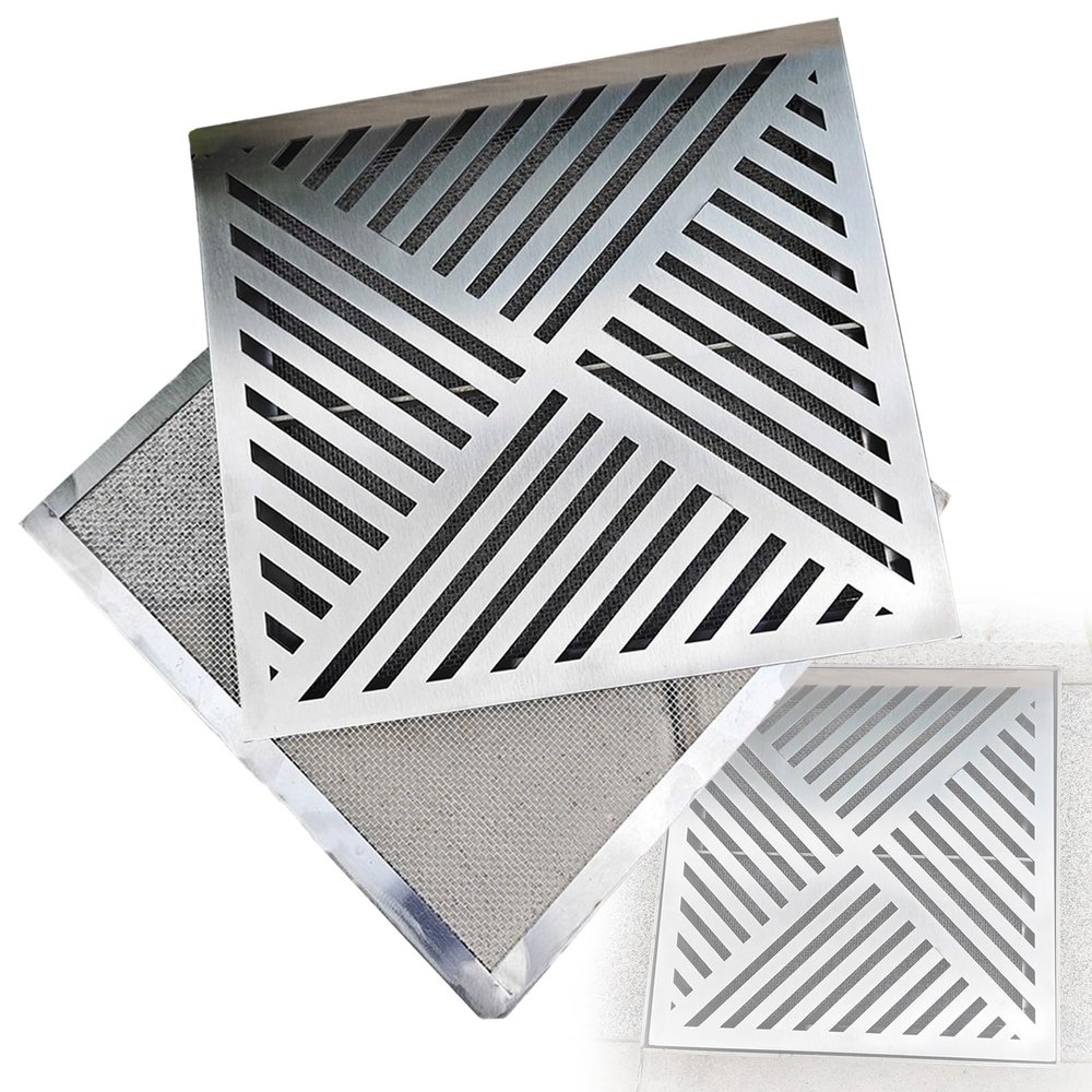 Generic Square 304 Stainless Steel Manhole Cover, 30 x 30 x 3 cm
