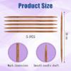 5-Piece 20cm Bamboo Knitting Needles Set view 2