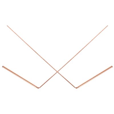 2-Piece Copper Dowsing Rods for Water Finding and Divination